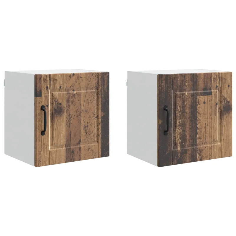 Sieninė spintelė PORTO 2 pcs Senas medis 40 x 31 x 40 cm