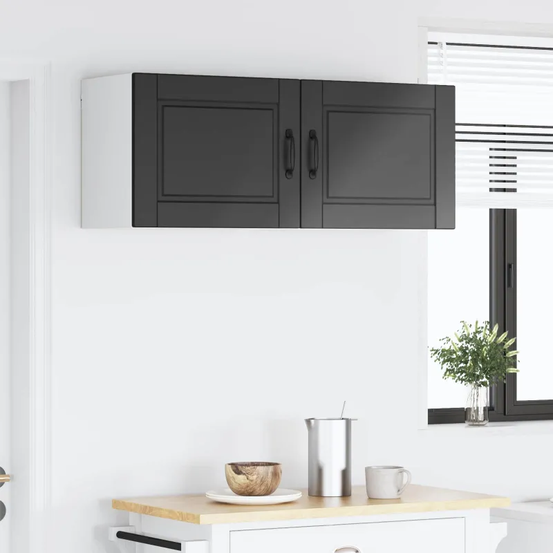 Sieninė spintelė PORTO 2 pcs Juoda 50 x 31 x 40 cm