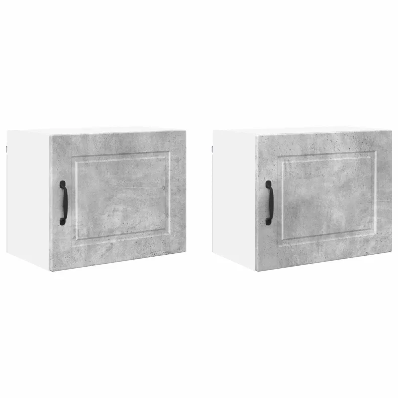 Sieninė spintelė PORTO 2 pcs Betono pilka 50 x 31 x 40 cm