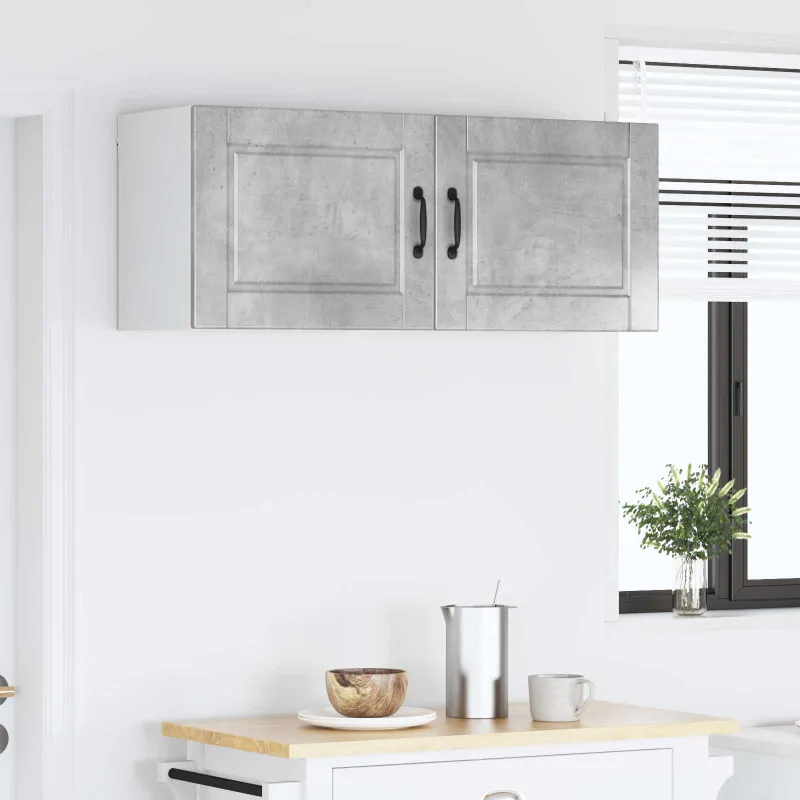 Sieninė spintelė PORTO 2 pcs Betono pilka 50 x 31 x 40 cm