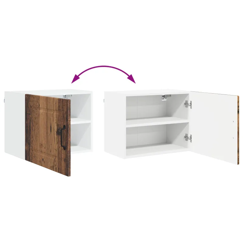 Sieninė spintelė PORTO 2 pcs Senas medis 50 x 31 x 40 cm