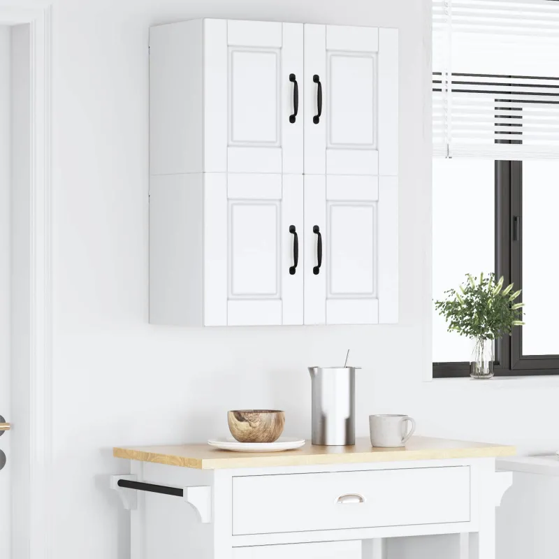 Sieninė spintelė PORTO 2 pcs Balta 60 x 31 x 40 cm