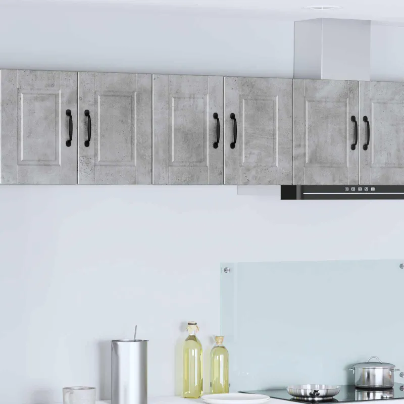 Sieninė spintelė PORTO 2 pcs Betono pilka 60 x 31 x 40 cm
