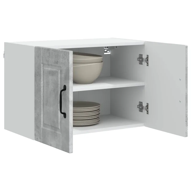 Sieninė spintelė PORTO 2 pcs Betono pilka 60 x 31 x 40 cm