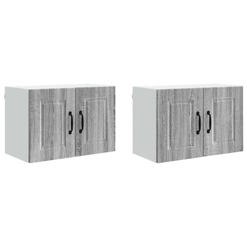 Sieninė spintelė PORTO 2 pcs Pilkas Sonoma 60 x 31 x 40 cm