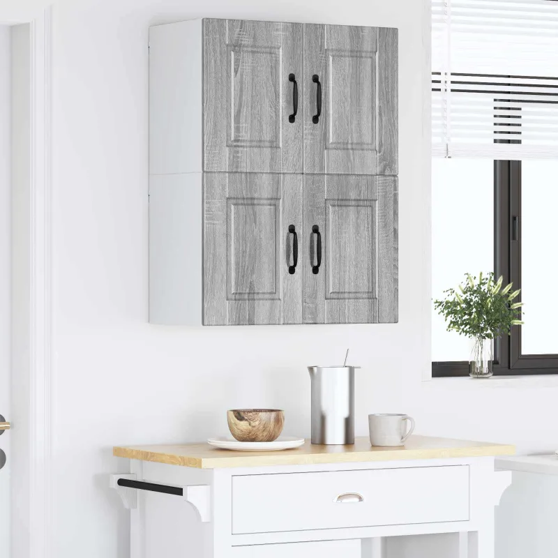 Sieninė spintelė PORTO 2 pcs Pilkas Sonoma 60 x 31 x 40 cm
