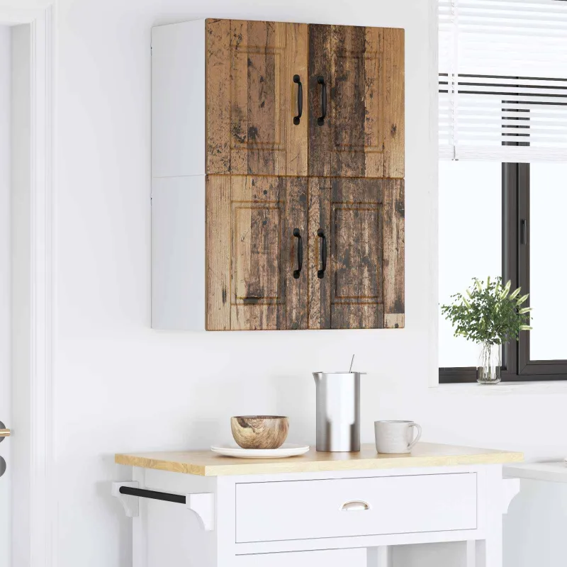 Sieninė spintelė PORTO 2 pcs Senas medis 60 x 31 x 40 cm