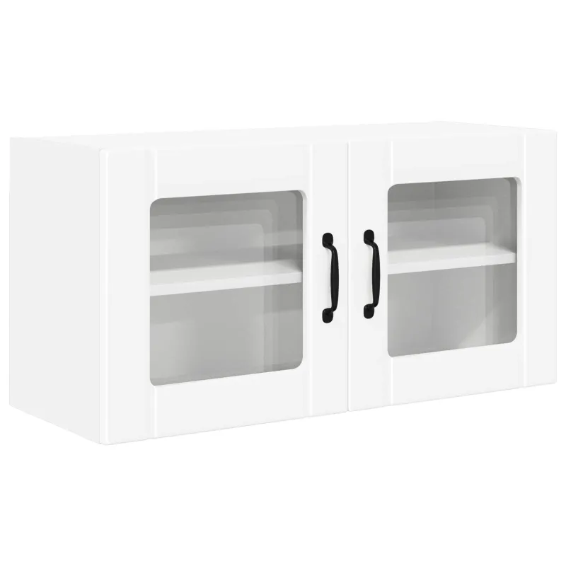 Sieninis stiklinis kabinetas PORTO Balta 80 x 31 x 40 cm