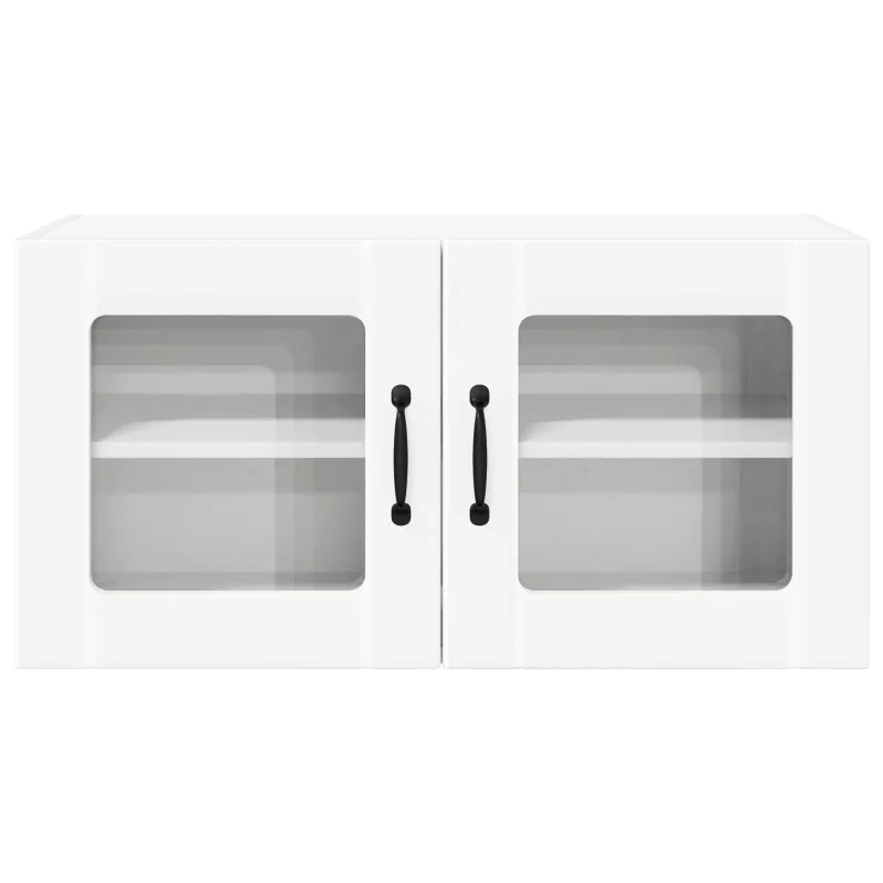 Sieninis stiklinis kabinetas PORTO Balta 80 x 31 x 40 cm