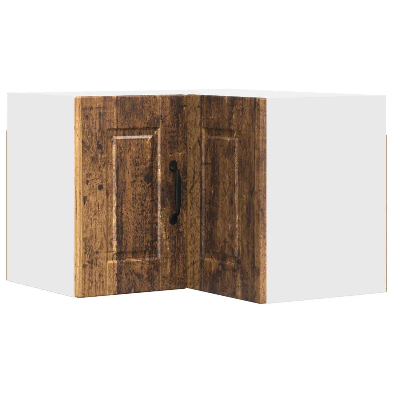 Sieninis kampinis kabinetas PORTO Senas medis 57 x 57 x 40 cm