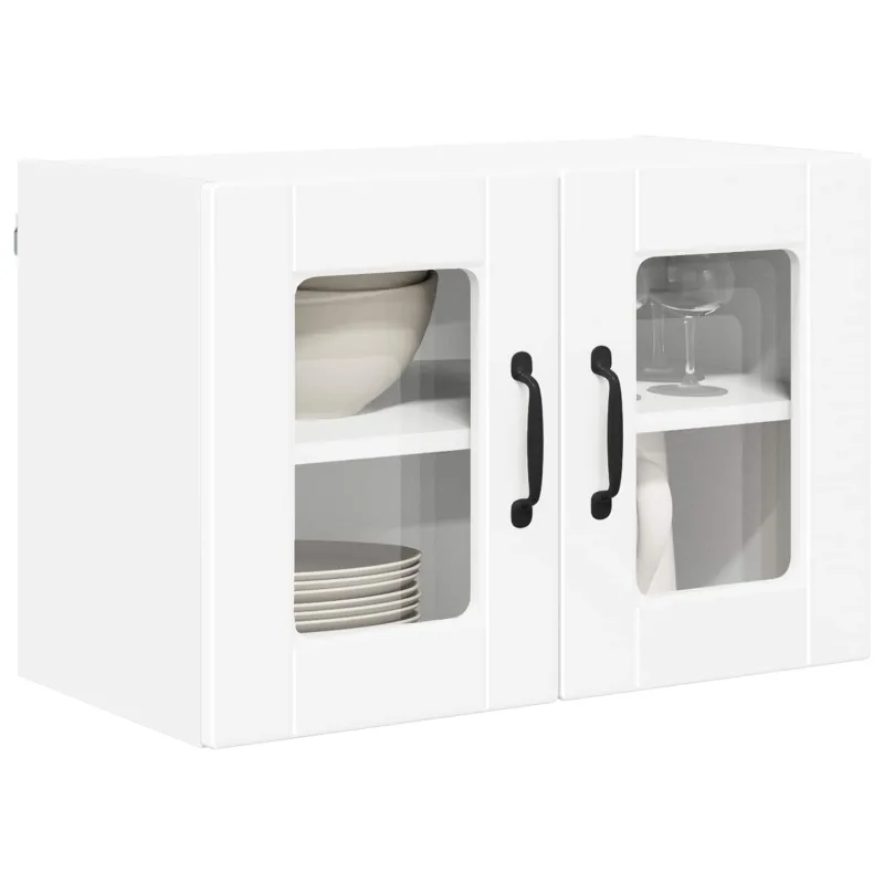 Sieninis stiklinis kabinetas PORTO Balta 60 x 31 x 40 cm