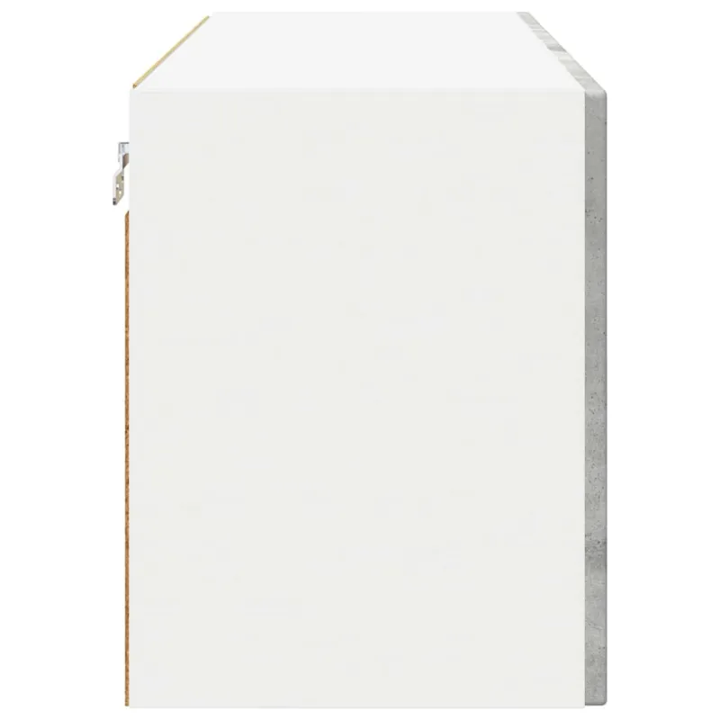 Sieninis stiklinis kabinetas PORTO Betono pilka 60 x 31 x 40 cm