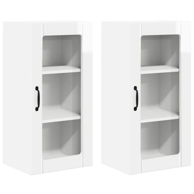 Sieninis stiklinis kabinetas PORTO 2 pcs
