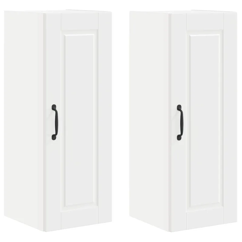 Sieninė spintelė PORTO 2 pcs Balta 30 x 31 x 80 cm
