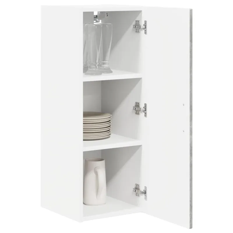 Sieninė spintelė PORTO 2 pcs Betono pilka 30 x 31 x 80 cm
