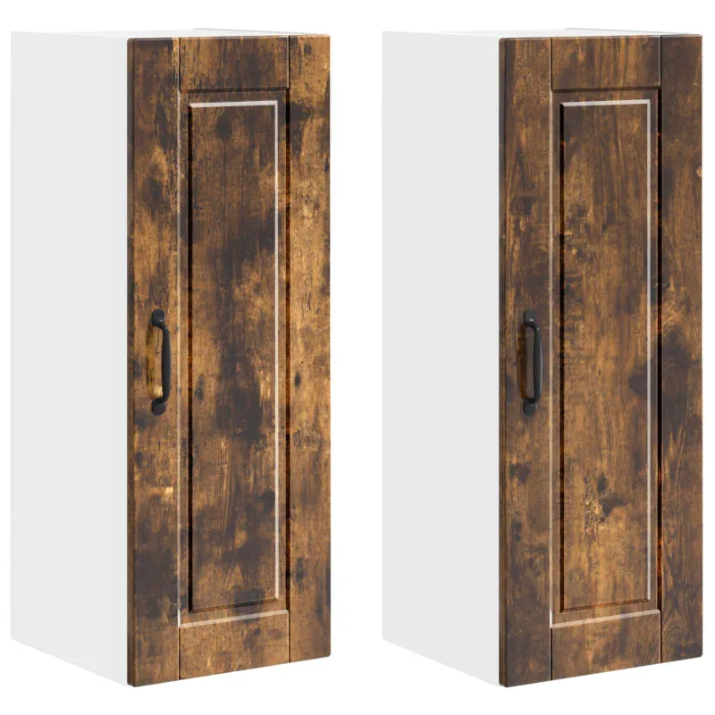 Sieninė spintelė PORTO 2 pcs Rūkyta ąžuolas 30 x 31 x 80 cm