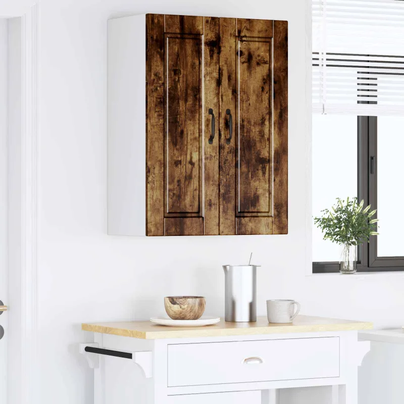 Sieninė spintelė PORTO 2 pcs Rūkyta ąžuolas 30 x 31 x 80 cm
