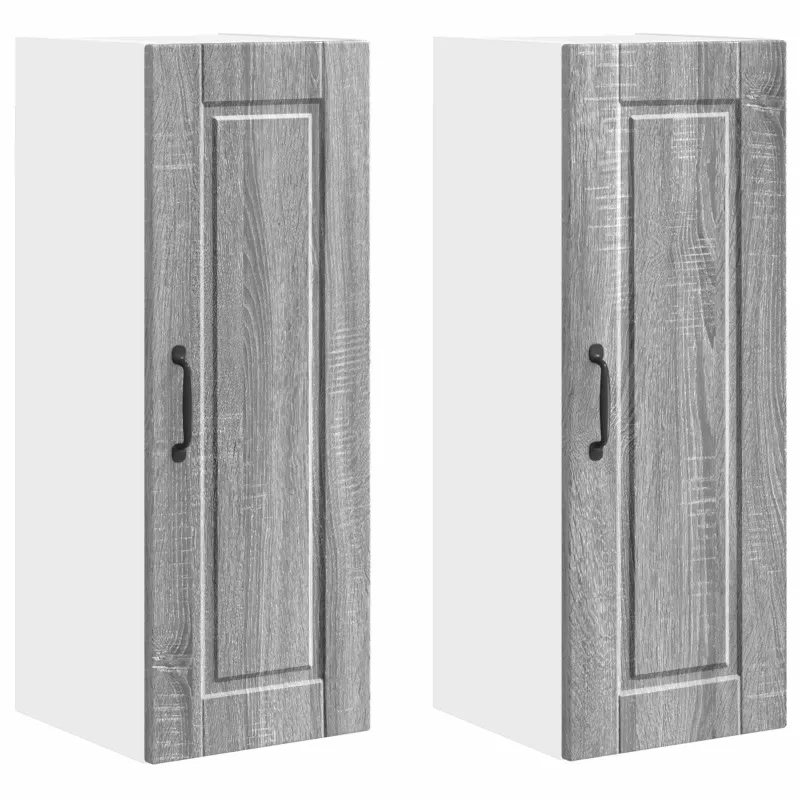 Sieninė spintelė PORTO 2 pcs Pilkas Sonoma 30 x 31 x 80 cm