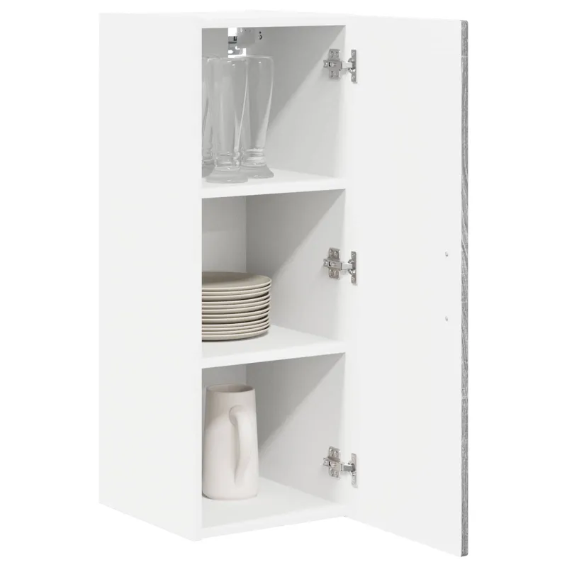 Sieninė spintelė PORTO 2 pcs Pilkas Sonoma 30 x 31 x 80 cm