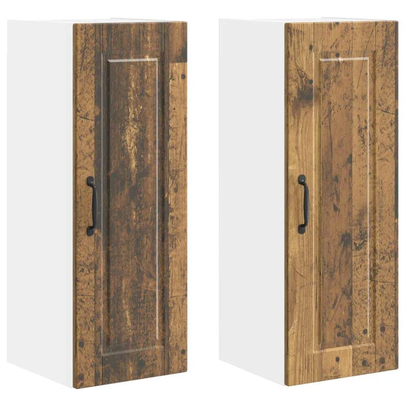 Sieninė spintelė PORTO 2 pcs Senas medis 30 x 31 x 80 cm
