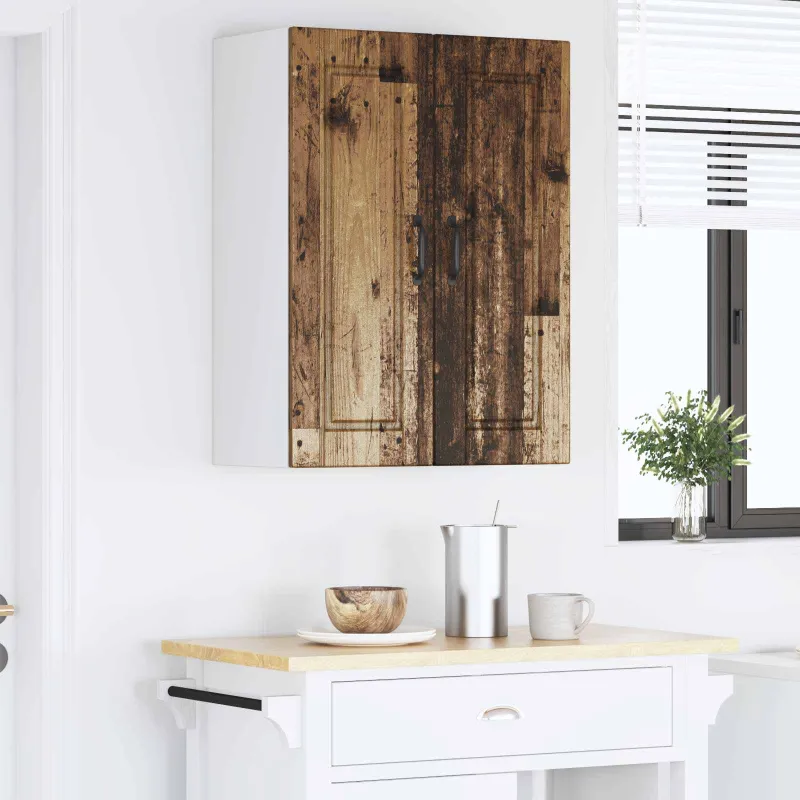 Sieninė spintelė PORTO 2 pcs Senas medis 30 x 31 x 80 cm