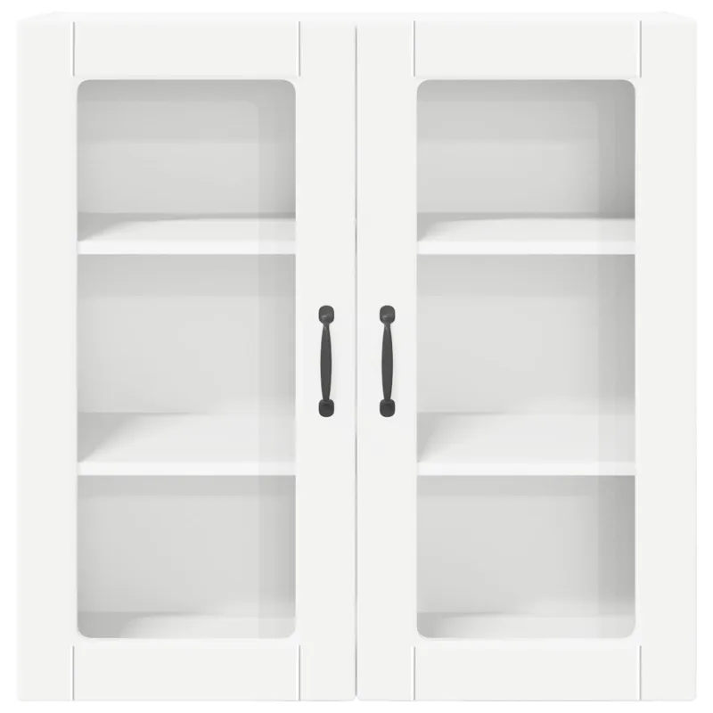 Sieninis stiklinis kabinetas PORTO Balta 80 x 31 x 80 cm