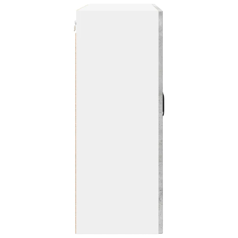 Sieninis stiklinis kabinetas PORTO Betono pilka 80 x 31 x 80 cm