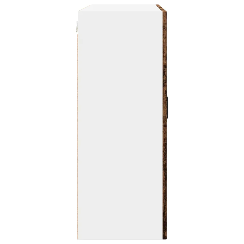 Sieninis stiklinis kabinetas PORTO Senas medis 80 x 31 x 80 cm