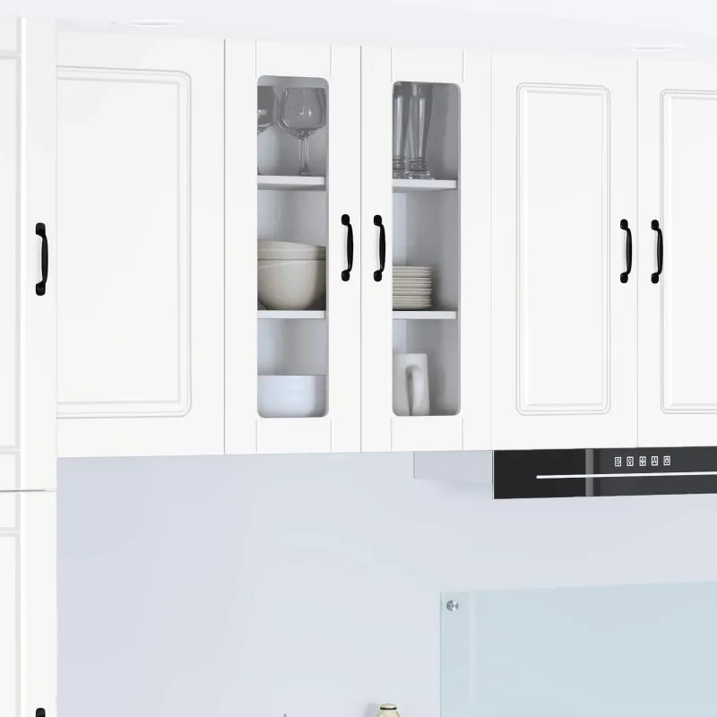 Sieninis stiklinis kabinetas PORTO Balta 60 x 31 x 80 cm