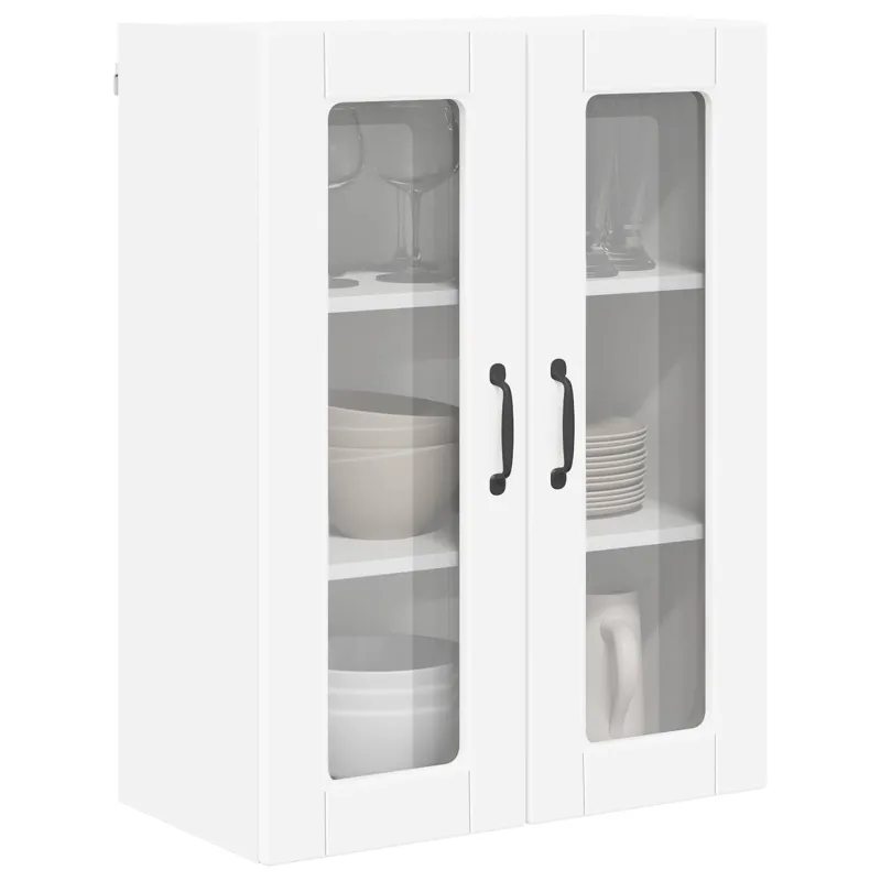 Sieninis stiklinis kabinetas PORTO Balta 60 x 31 x 80 cm