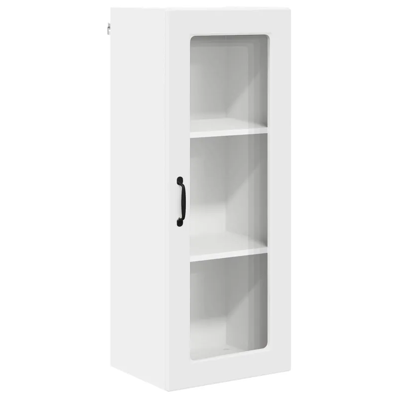 Sieninis stiklinis kabinetas PORTO Balta 40 x 31 x 100 cm