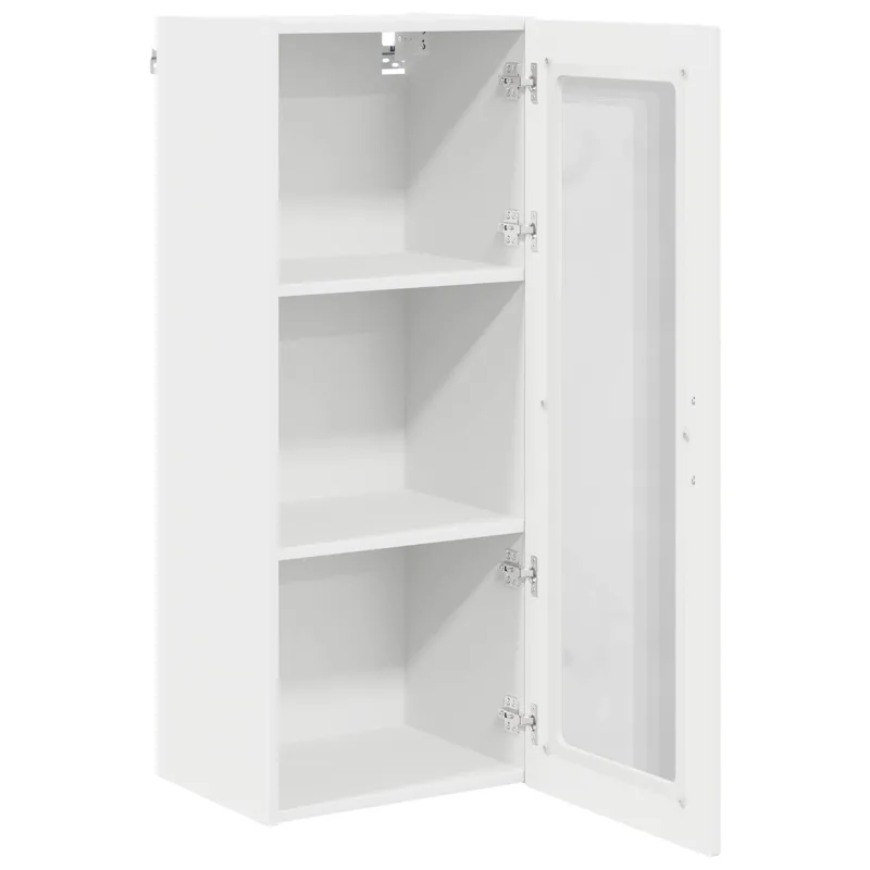 Sieninis stiklinis kabinetas PORTO Balta 40 x 31 x 100 cm