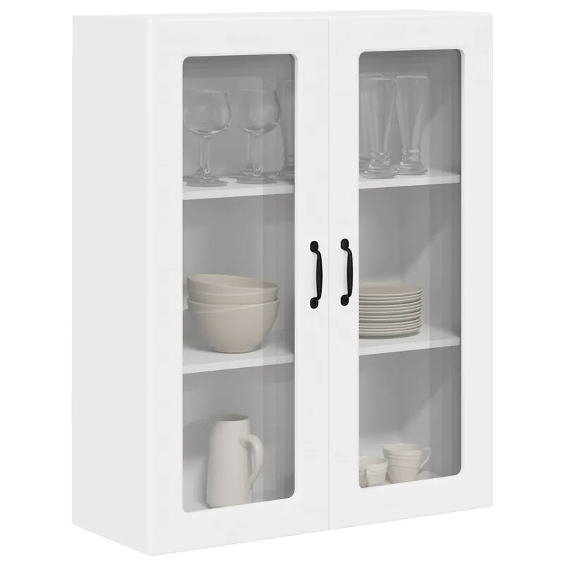 Sieninis stiklinis kabinetas PORTO Balta 80 x 31 x 100 cm