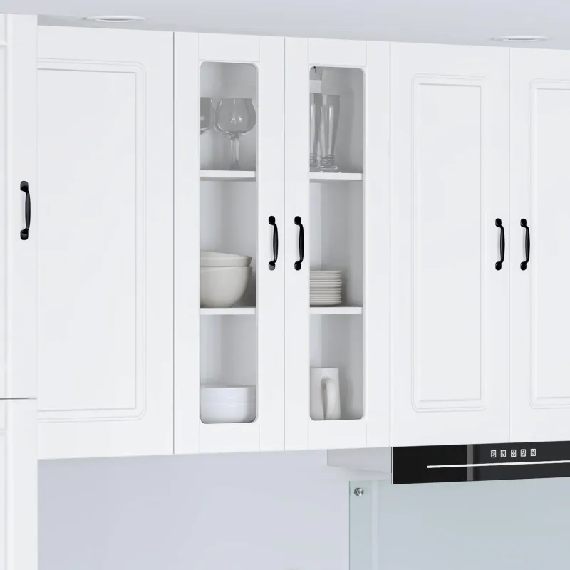 Sieninis stiklinis kabinetas PORTO Balta 60 x 31 x 100 cm