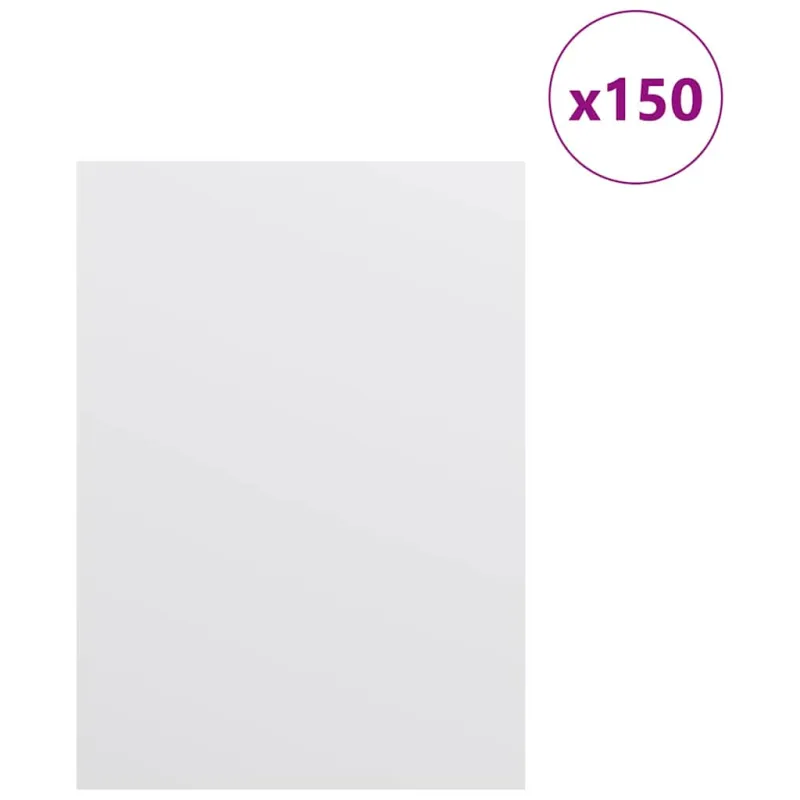 Dekoratyvinės Panelės 150 pcs Balta 15 x 21 x 0.27 cm