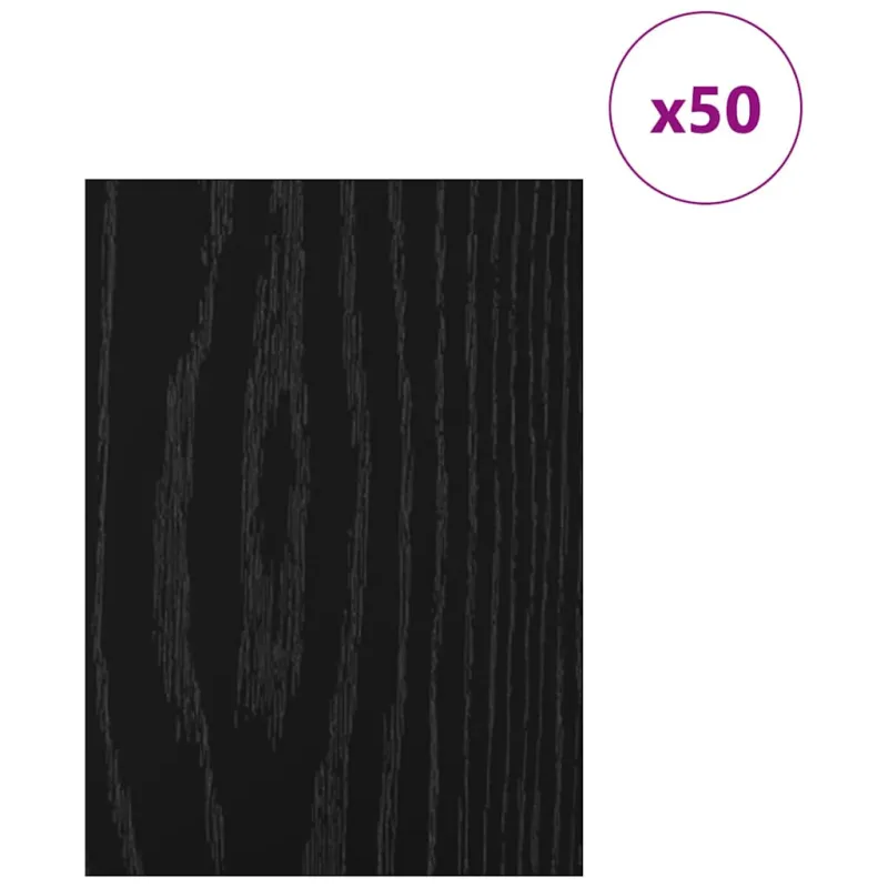 Dekoratyvinės Panelės 50 pcs Juodas ąžuolas 15 x 21 x 0.27 cm