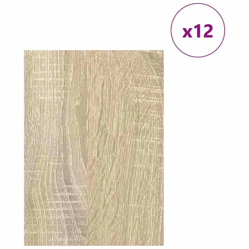 Dekoratyvinės Panelės 12 pcs Sonoma ąžuolas 15 x 21 x 0.27 cm