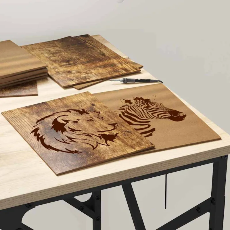 Dekoratyvinės Panelės 12 pcs Rūkyta ąžuolas 15 x 21 x 0.27 cm