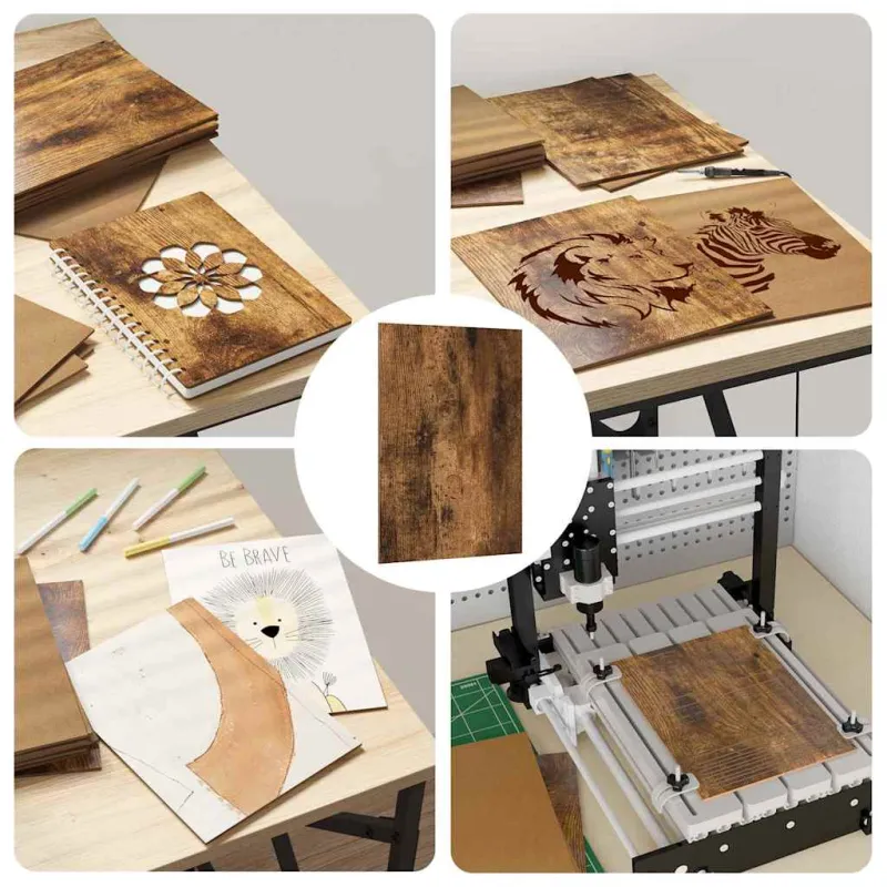 Dekoratyvinės Panelės 12 pcs Rūkyta ąžuolas 15 x 21 x 0.27 cm