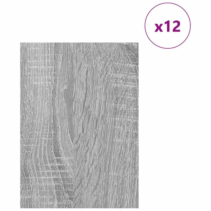 Dekoratyvinės Panelės 12 pcs Pilkas Sonoma 15 x 21 x 0.27 cm