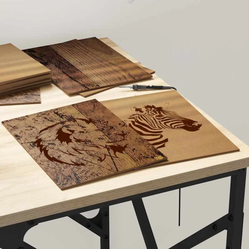 Dekoratyvinės Panelės 50 pcs Senas medis 15 x 21 x 0.27 cm