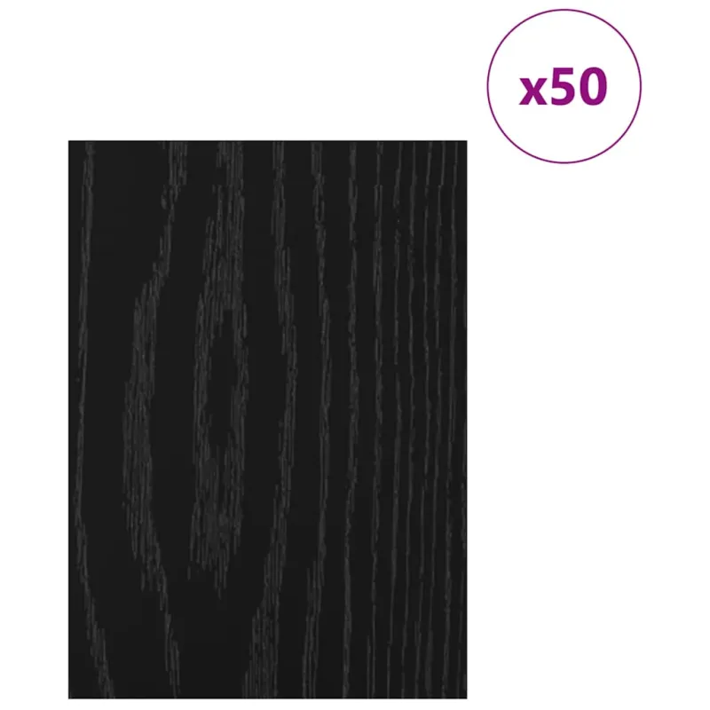 Dekoratyvinės Panelės 50 pcs Juodas ąžuolas 21 x 30 x 0,27 cm