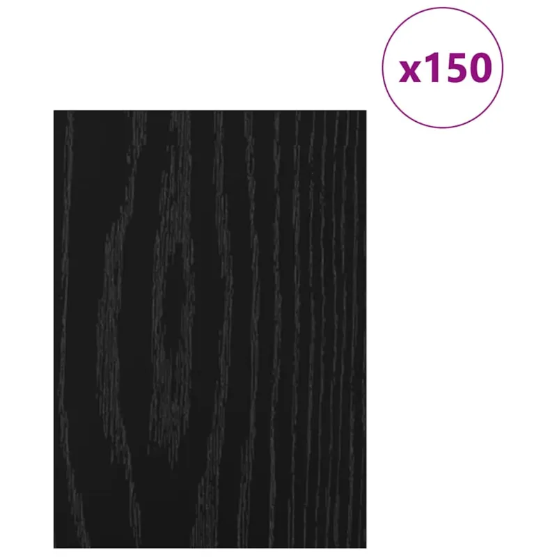 Dekoratyvinės Panelės 150 pcs Juodas ąžuolas 21 x 30 x 0,27 cm