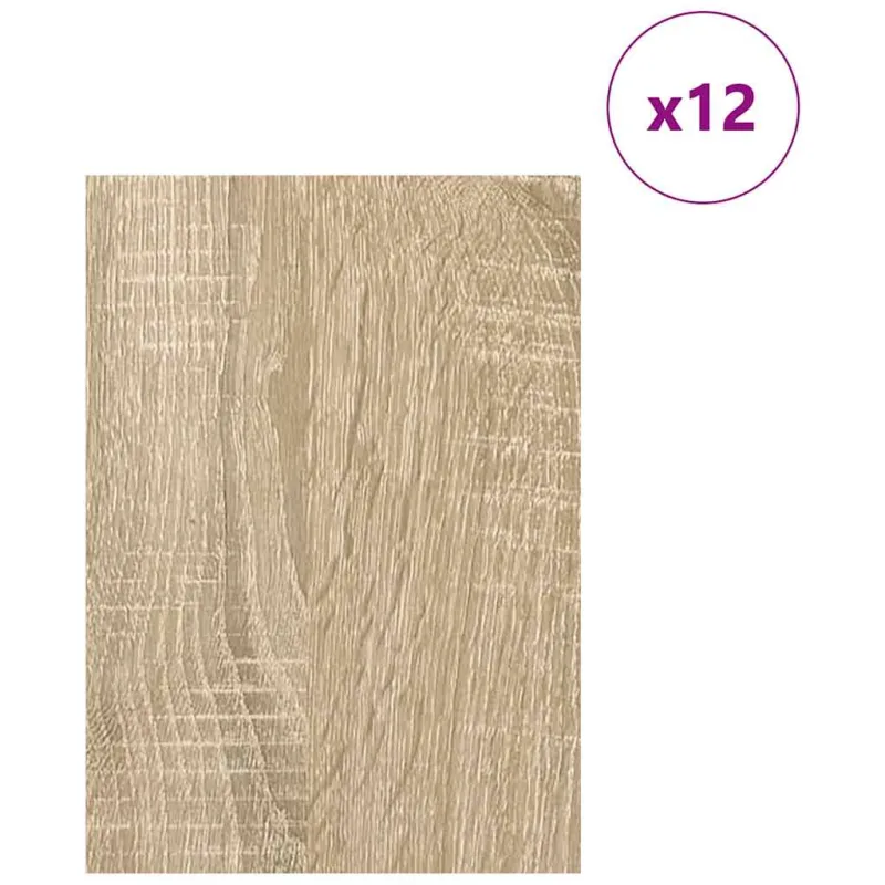 Dekoratyvinės Panelės 12 pcs Sonoma ąžuolas 21 x 30 x 0,27 cm