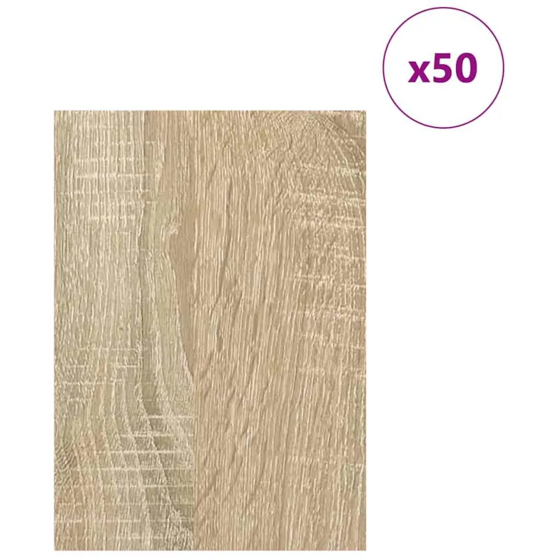 Dekoratyvinės Panelės 50 pcs Sonoma ąžuolas 21 x 30 x 0,27 cm