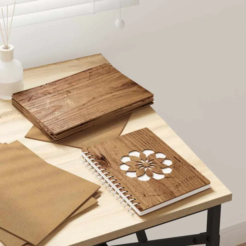 Dekoratyvinės Panelės 12 pcs Senas medis 21 x 30 x 0,27 cm