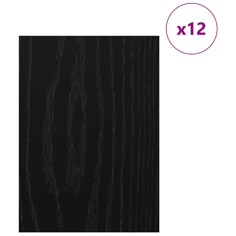 Dekoratyvinės Panelės 12 pcs Juodas ąžuolas 30 x 42 x 0.27 cm