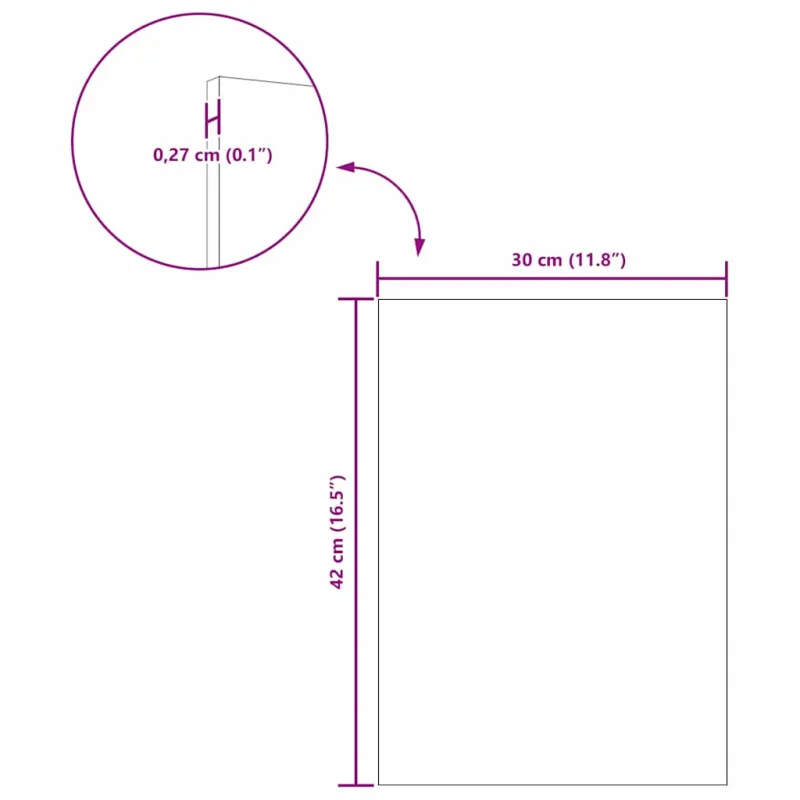 Dekoratyvinės Panelės 12 pcs Juodas ąžuolas 30 x 42 x 0.27 cm