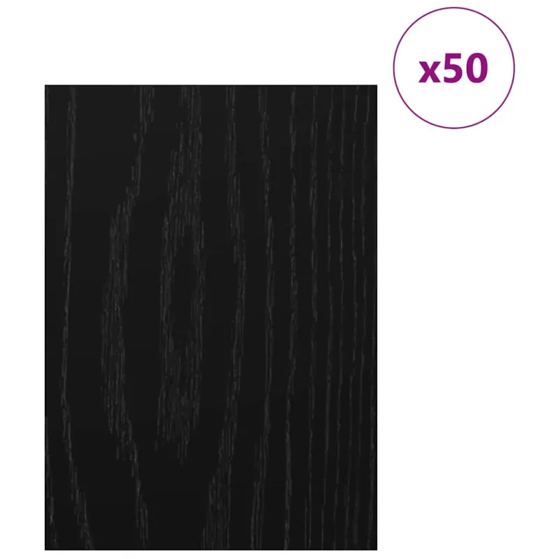 Dekoratyvinės Panelės 50 pcs Juodas ąžuolas 30 x 42 x 0.27 cm