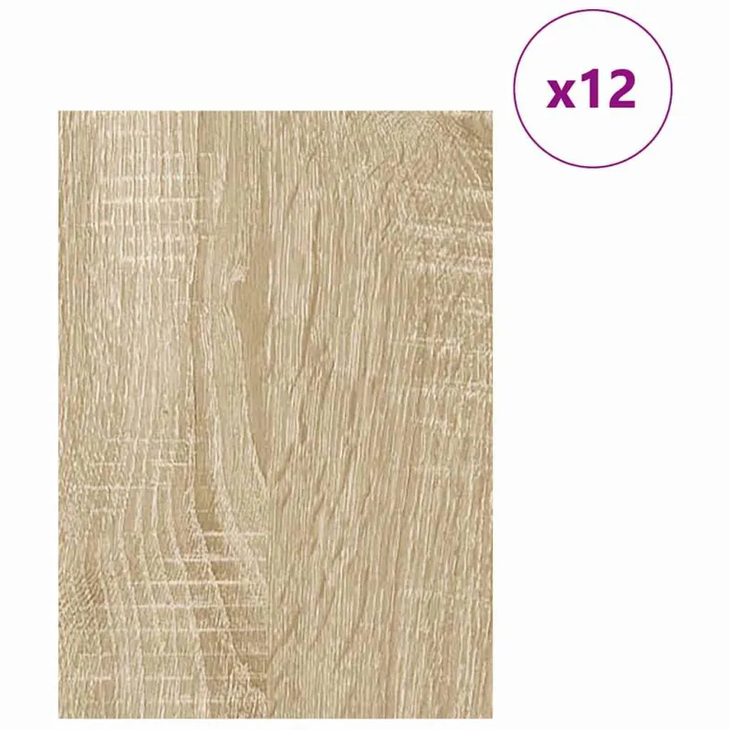 Dekoratyvinės Panelės 12 pcs Sonoma ąžuolas 30 x 42 x 0.27 cm